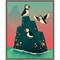 Puffin Rock by Michael Buxton 16-in. W x 20-in. H. Canvas Wall Art Print Framed in Grey
